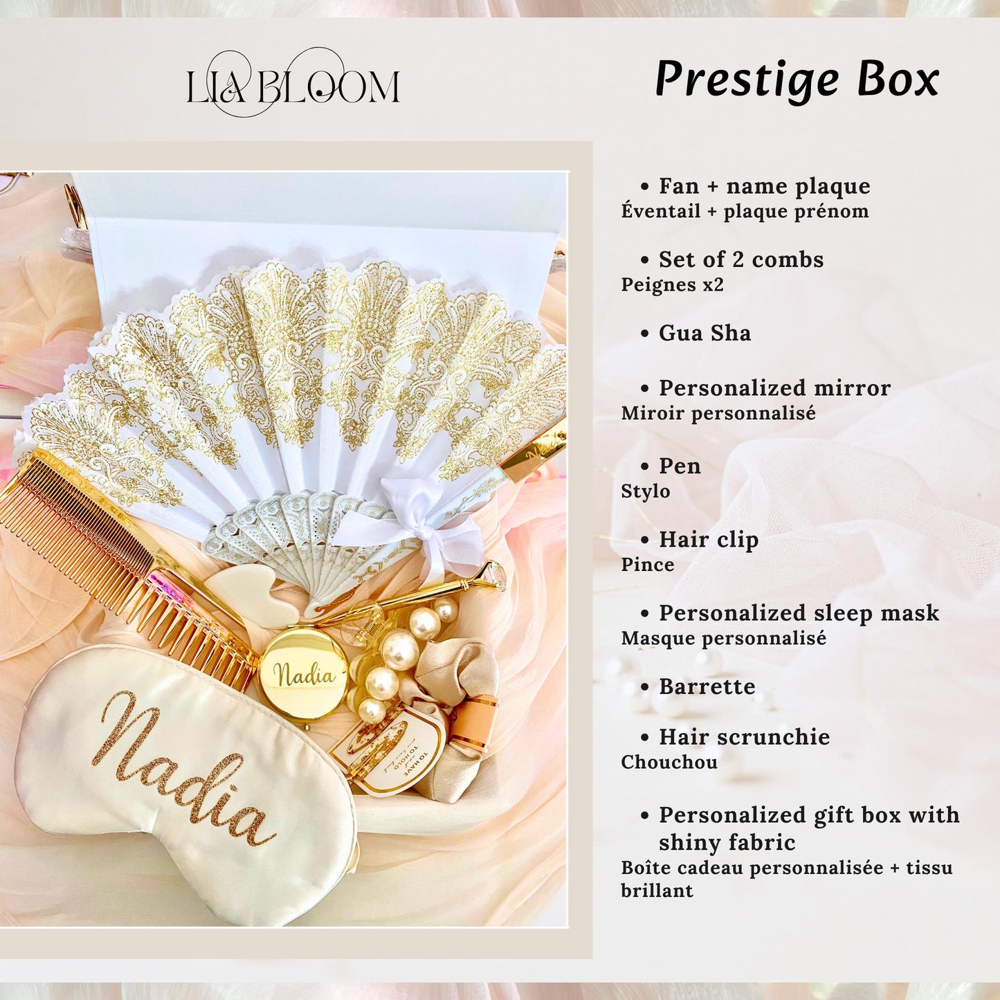 Coffret Cadeau Personnalisé – Mariage, EVJF, Fiançailles, Hlel - Lia Bloom