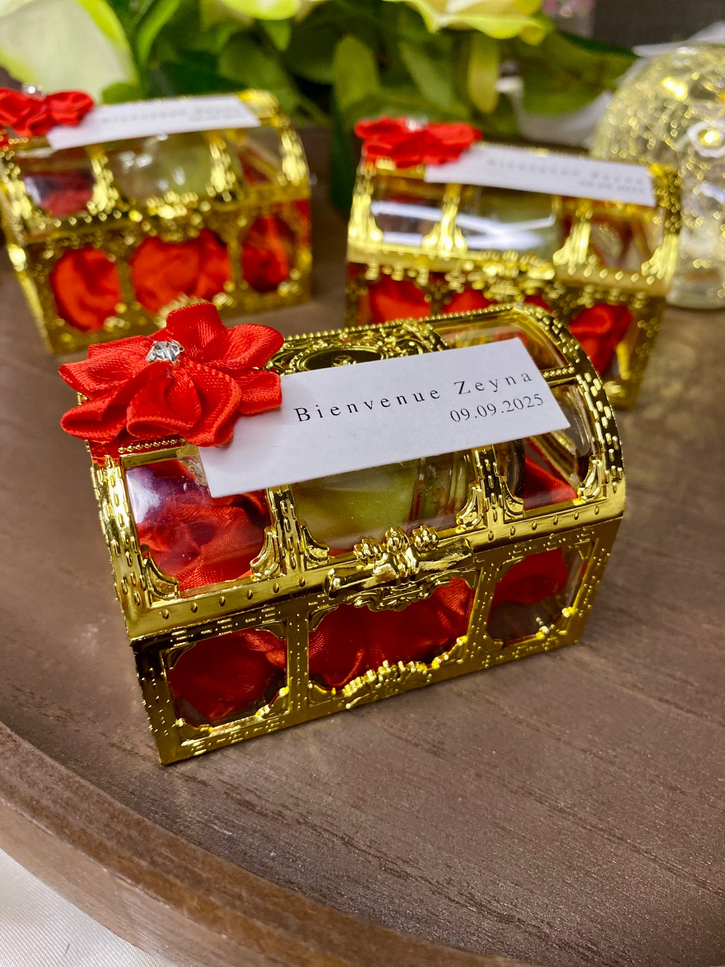 Coffret Doré de Henné – Cadeau Invité Luxueux - Lia Bloom
