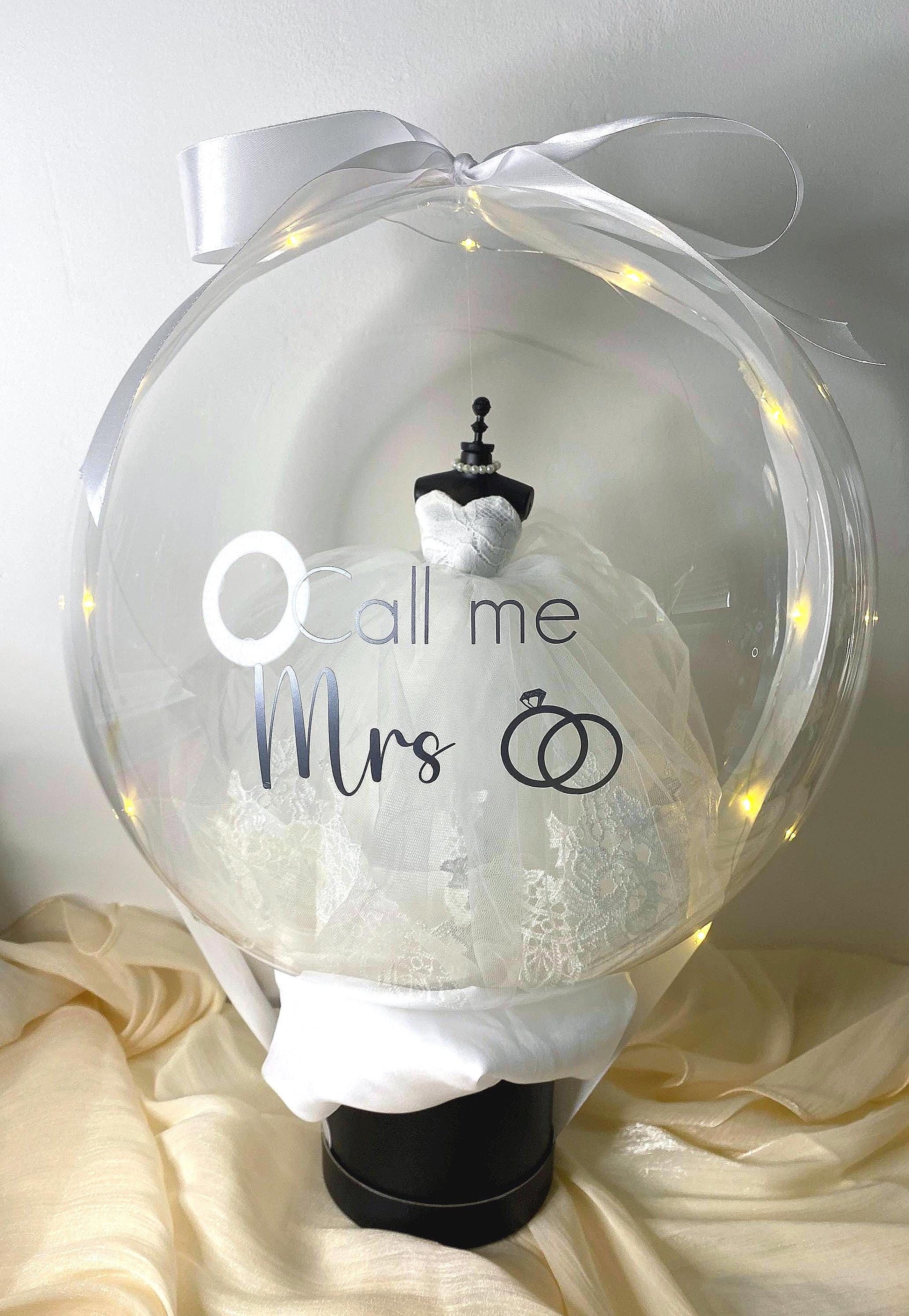 Ballon Bulle de Mariage - Mini Robe de Mariée - Lia Bloom