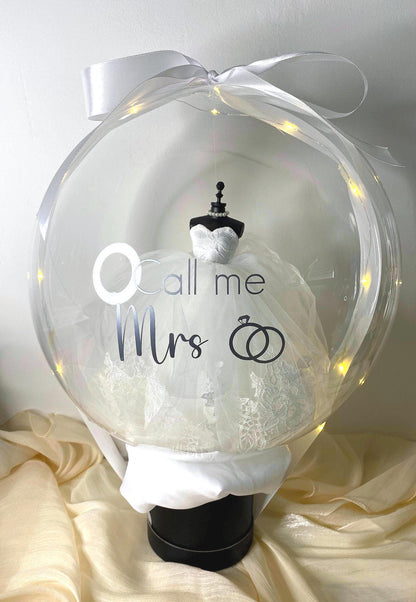 Ballon Bulle de Mariage - Mini Robe de Mariée - Lia Bloom