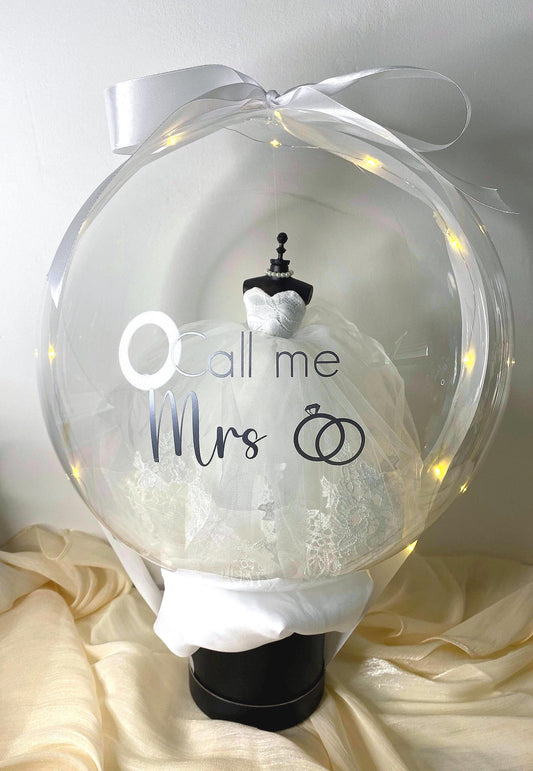 Ballon Bulle de Mariage - Mini Robe de Mariée - Lia Bloom