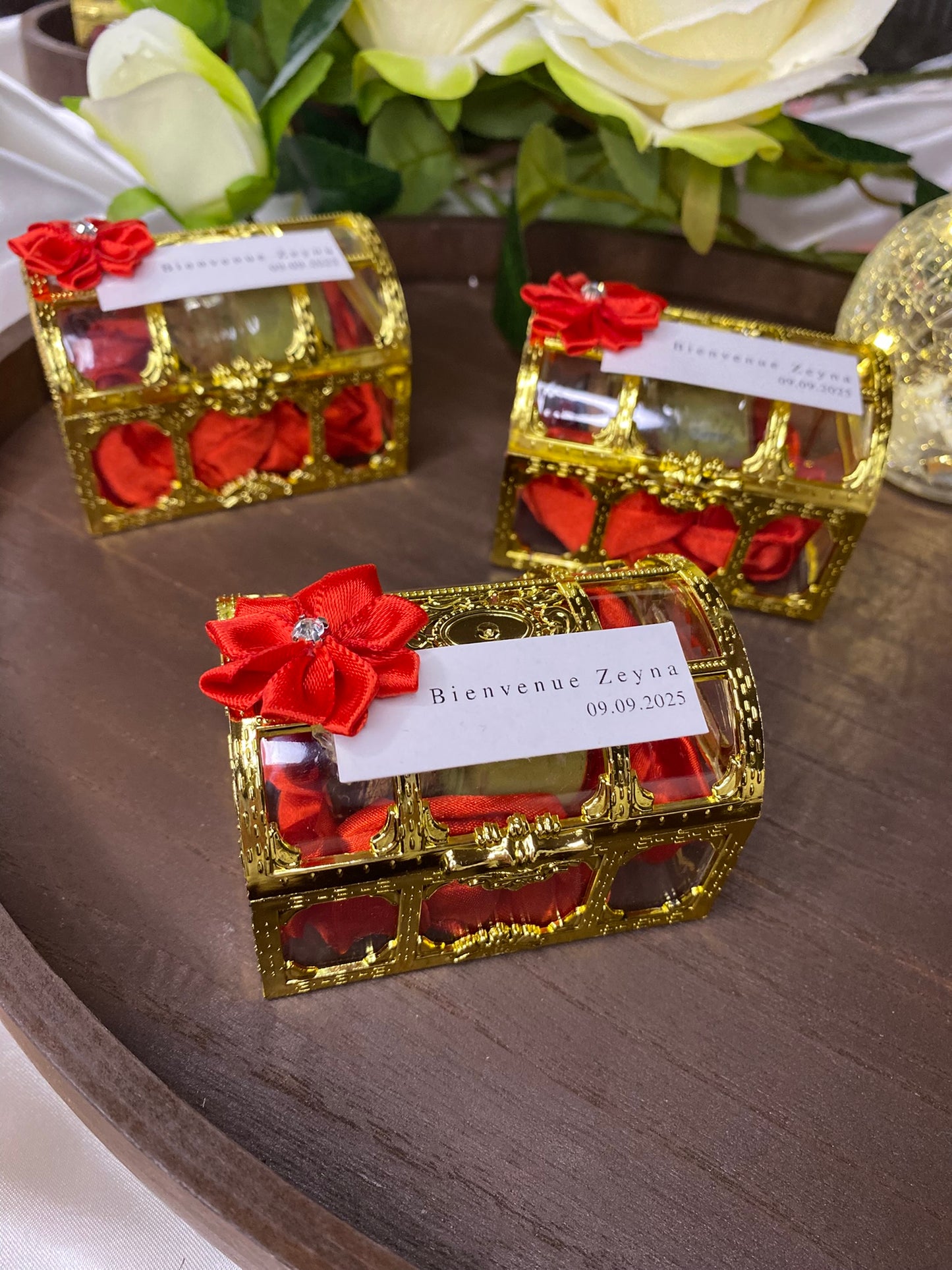 Coffret Doré de Henné – Cadeau Invité Luxueux - Lia Bloom