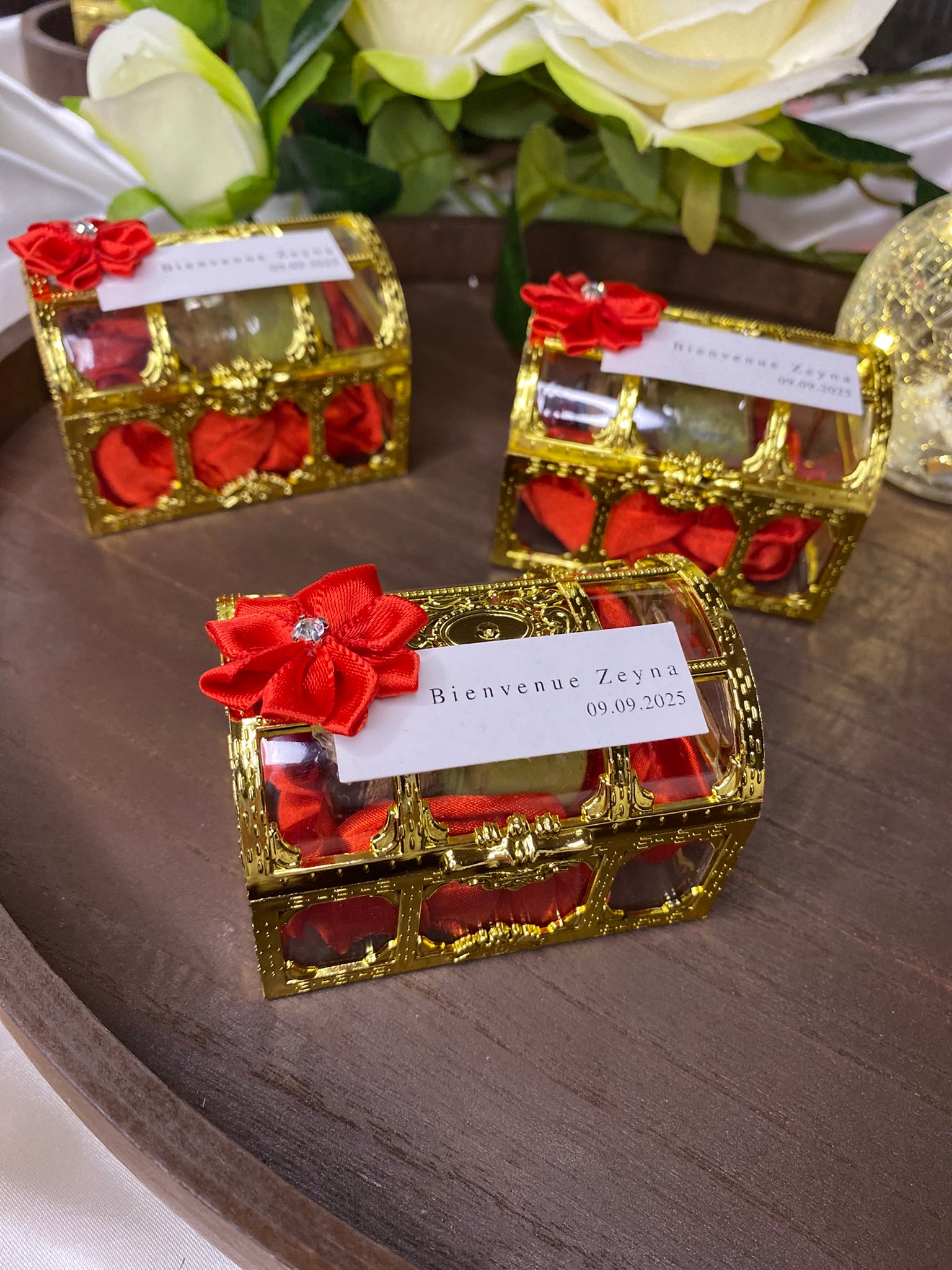 Coffret Doré de Henné – Cadeau Invité Luxueux - Lia Bloom