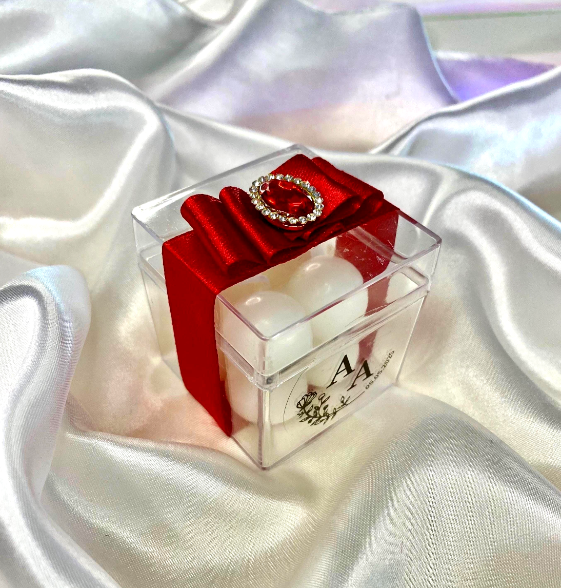 Bougie Cube Personnalisée – Diamant - Lia Bloom