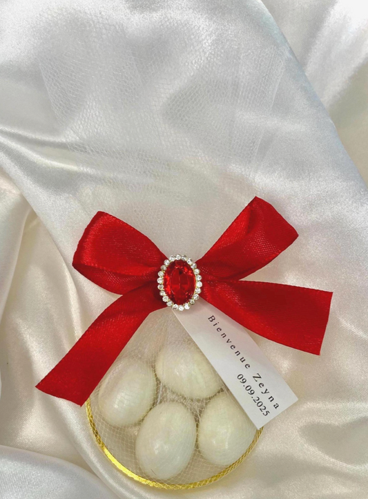 Sachet de Dragées Personnalisé - Éclat Cristal - Lia Bloom