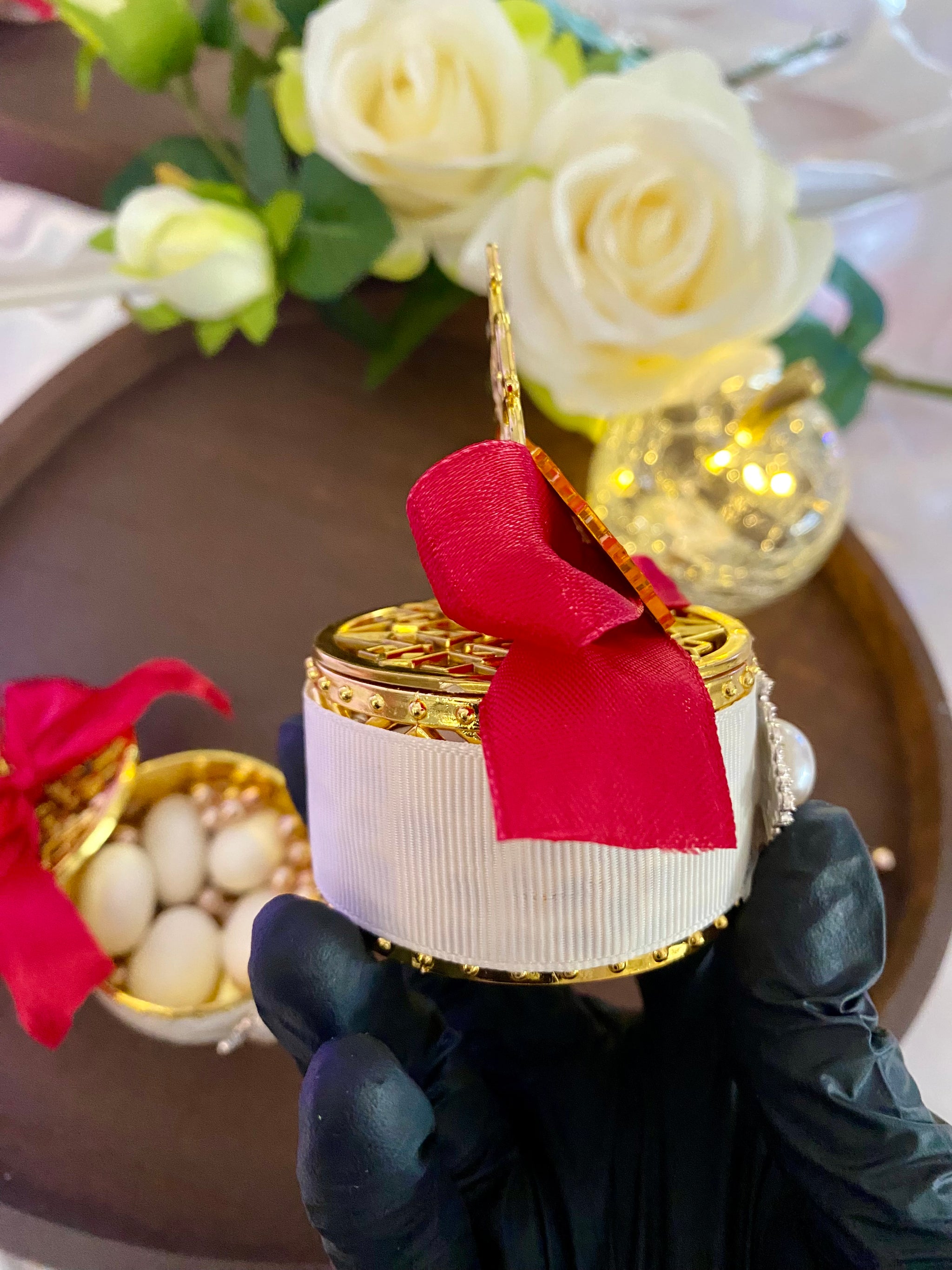 Boîte à Dragée Doré - Cadeau Invité - Lia Bloom