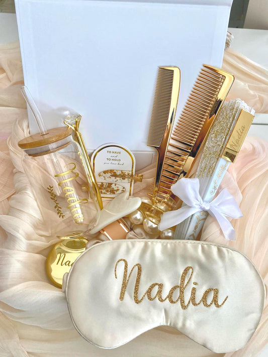 Coffret cadeau personnalisé Lia Bloom, élégant pour mariage, fiançailles, demoiselle d'honneur et autres événements cadeau de mariée
