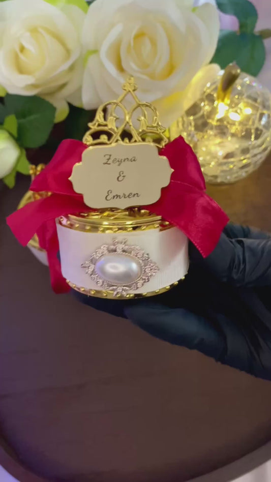 Boîte à Dragée Doré - Cadeau Invité