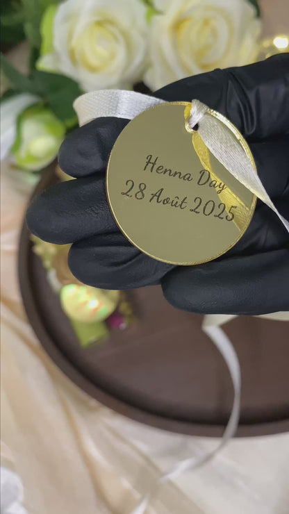 Fiole Personnalisée en Verre – Cadeau Invité Élégant